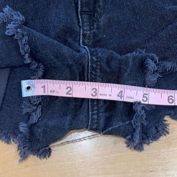 American Eagle Outfitters Womens High Rise Festival Denim Shorts Black Size‎ 8 - Picture 7 of 9